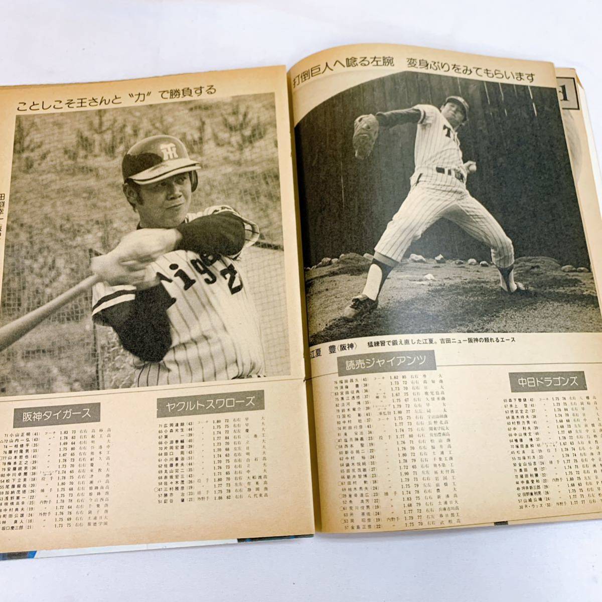 K5-T12/23 週刊ベースボール 3月3日特大号　75年プロ野球選手写真名鑑_画像4