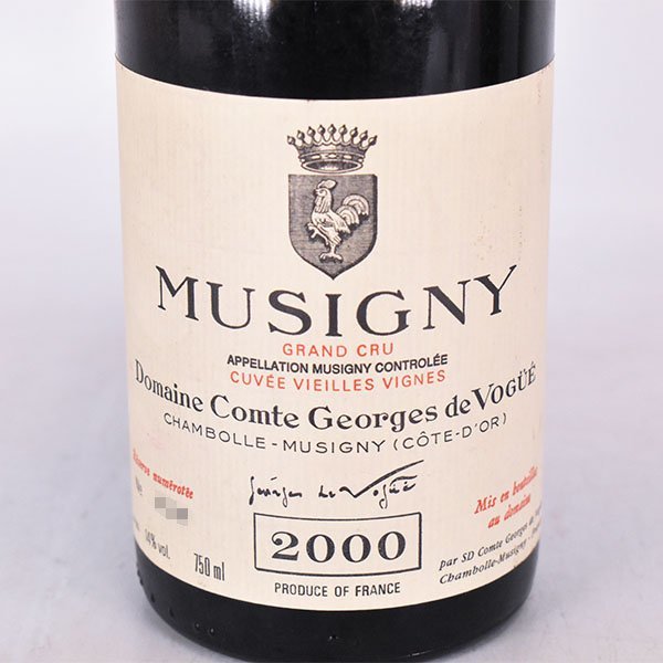 ★コント コント ジョルジュ ド ヴォギュエ ミュジニー VV 2000年 赤 750ml 14% ブルゴーニュ COMTE GEORGES DE VOGUE L100381_画像1