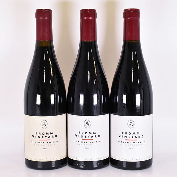 3本セット★フロム ヴィンヤード ピノノワール 2003年 赤 ※ 750ml 14% ニュージーランド Fromm Vineyard A010639_画像1