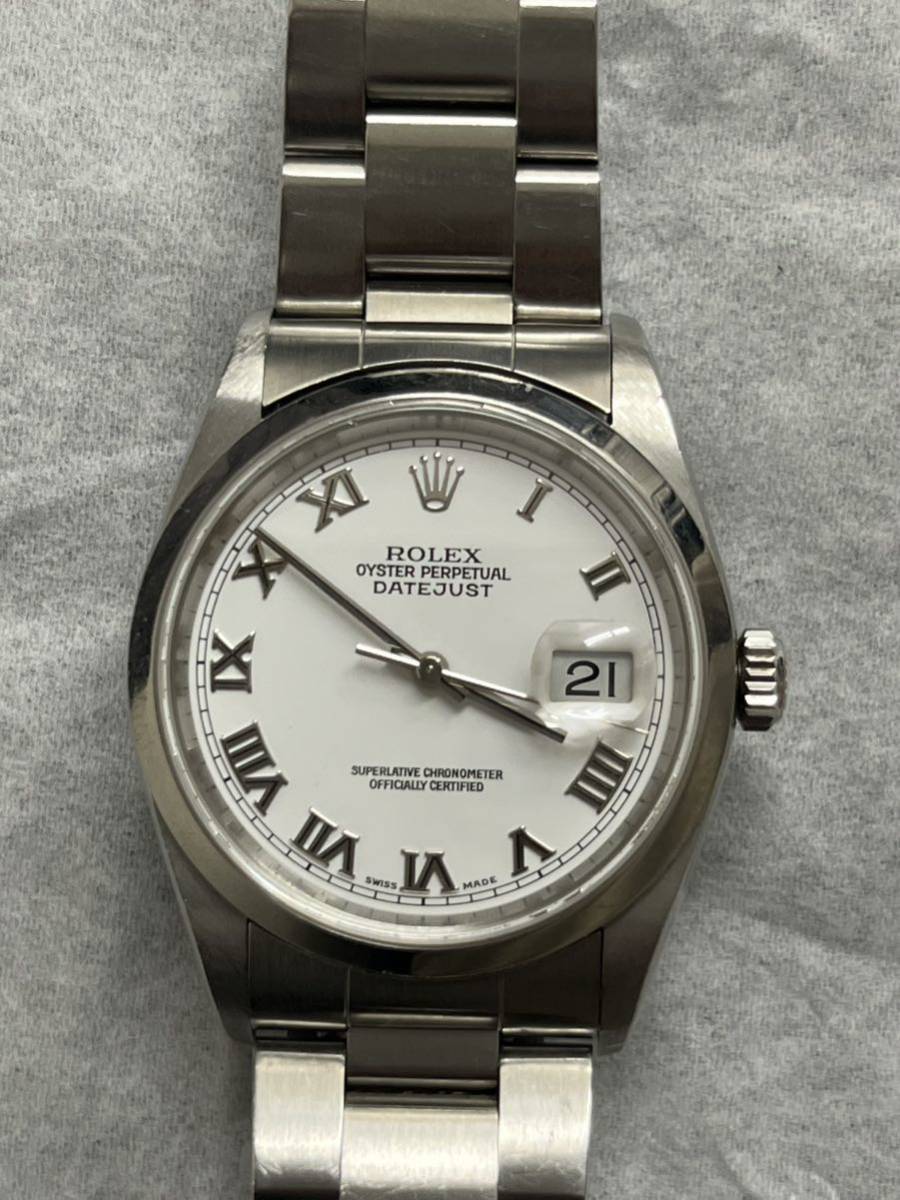 ロレックス　デイトジャスト　16200 メンズ　ステンレス　スポーツ　Y番　ローマン　ROLEX DATE_画像1