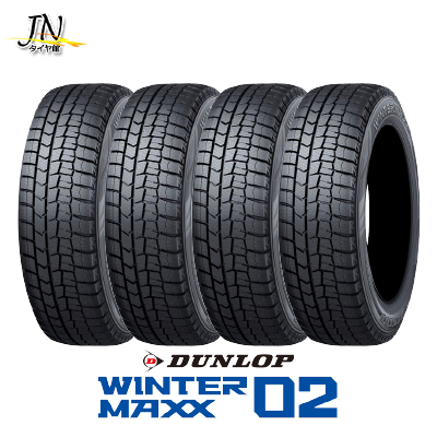 高速配送 MAXX WINTER DUNLOP 02 4本セット 81Q 165/70R14 タイヤ・ホイール