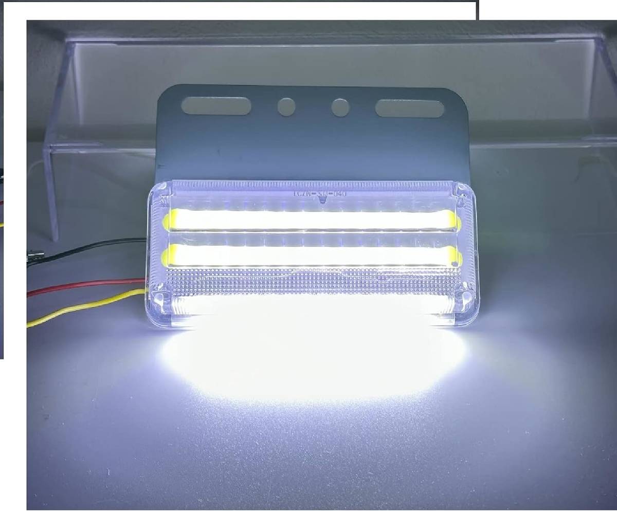  для грузовика боковой маркер (габарит) 24v LED встраиваемый светильник маркер (габарит) высокая яркость COB LED лампа позиционные огни машина сторона лампа 10 шт. комплект ( белый )