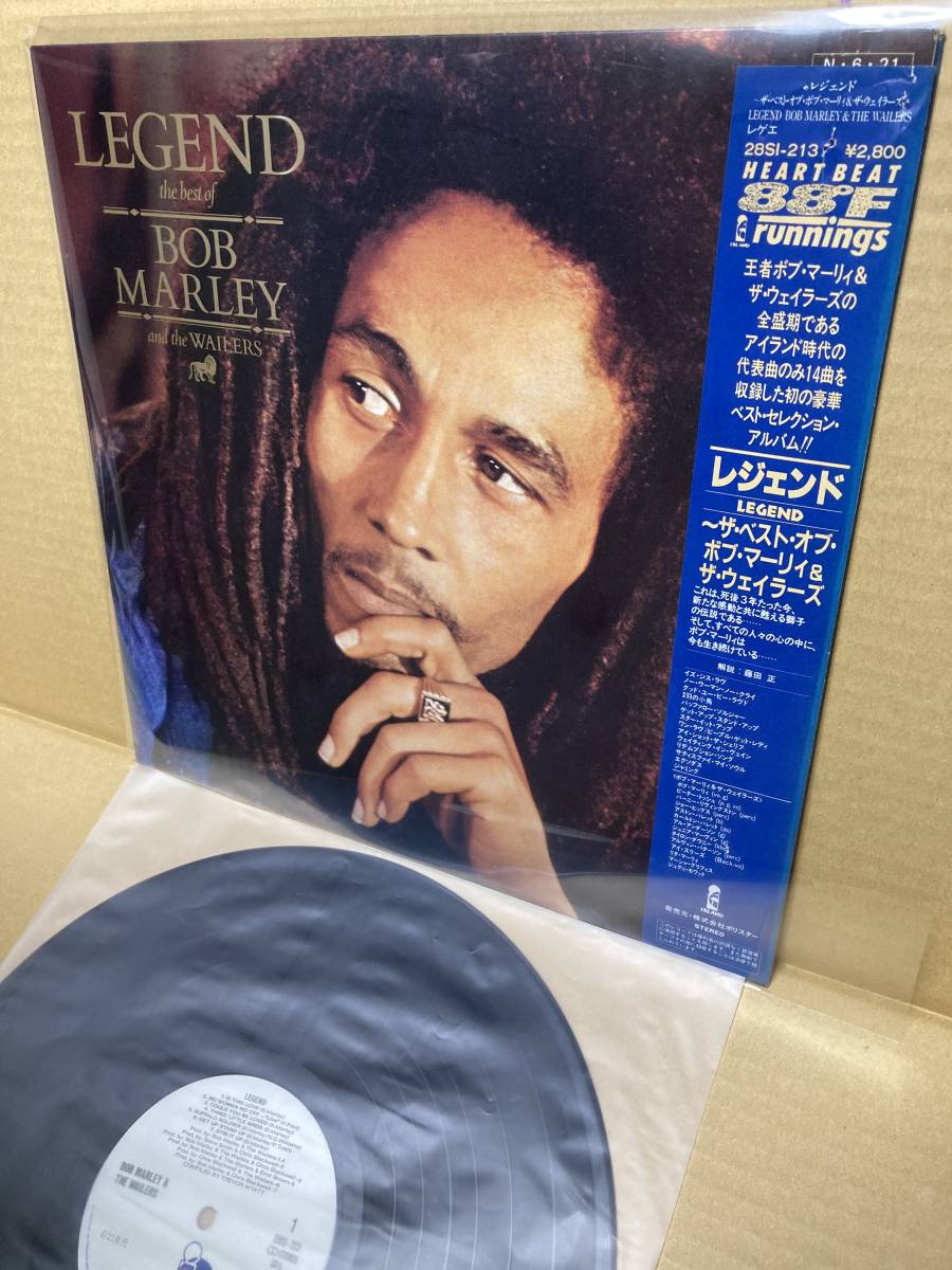 PROMO！美盤LP帯付！ボブ マーリー The Best Of Bob Marley And The Wailers Legend Polystar 28SI-213 見本盤 CATCH A FIRE SAMPLE JAPAN_画像1