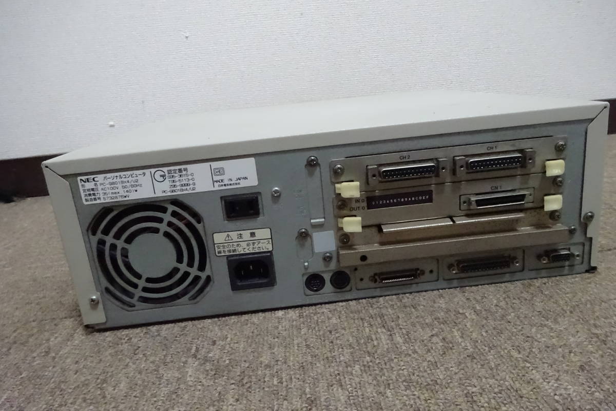 棚6・A151　NEC　PC-9801BX4/U2　パーソナルコンピューター　現状品_画像3