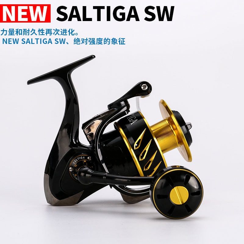 MADMOUSE日本製SALTIGA SW4000XG SW6000HG SW10000HGスピニングリールスピニングリール12BB合金リール35KGSドラッグ電源