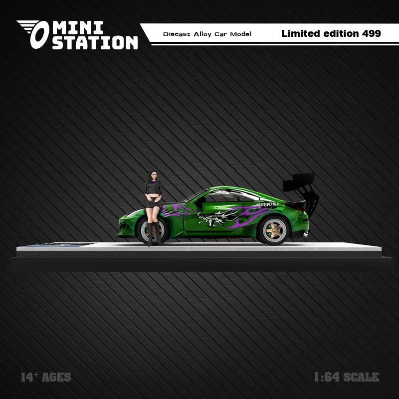 1/64 Mini Station NISSAN 350z NFS フィギュア付き_画像3