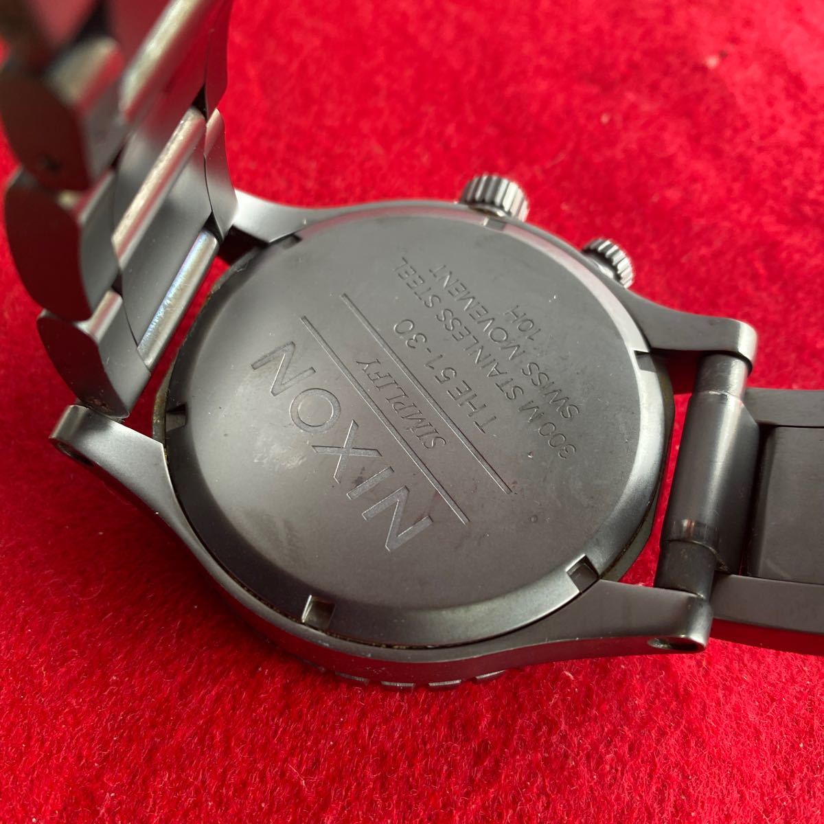 NIXON THE51-30 SIMPLIFY ニクソン メンズ アナログ ウォッチ クォーツ 腕時計 ブラック 黒_画像6