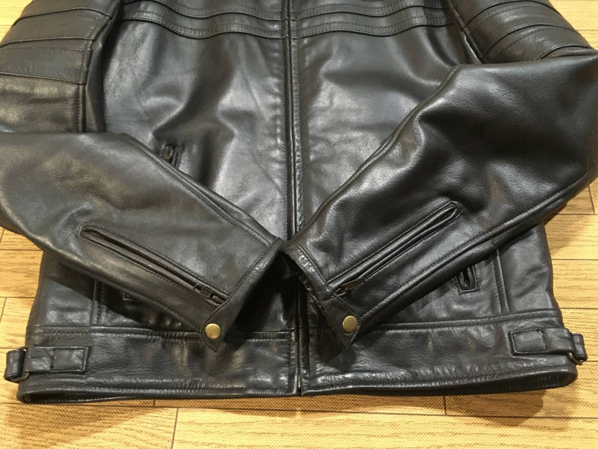 DEGNER 牛革製ライディングレザーJKT Lサイズ 身長168-172cm 良品_画像7