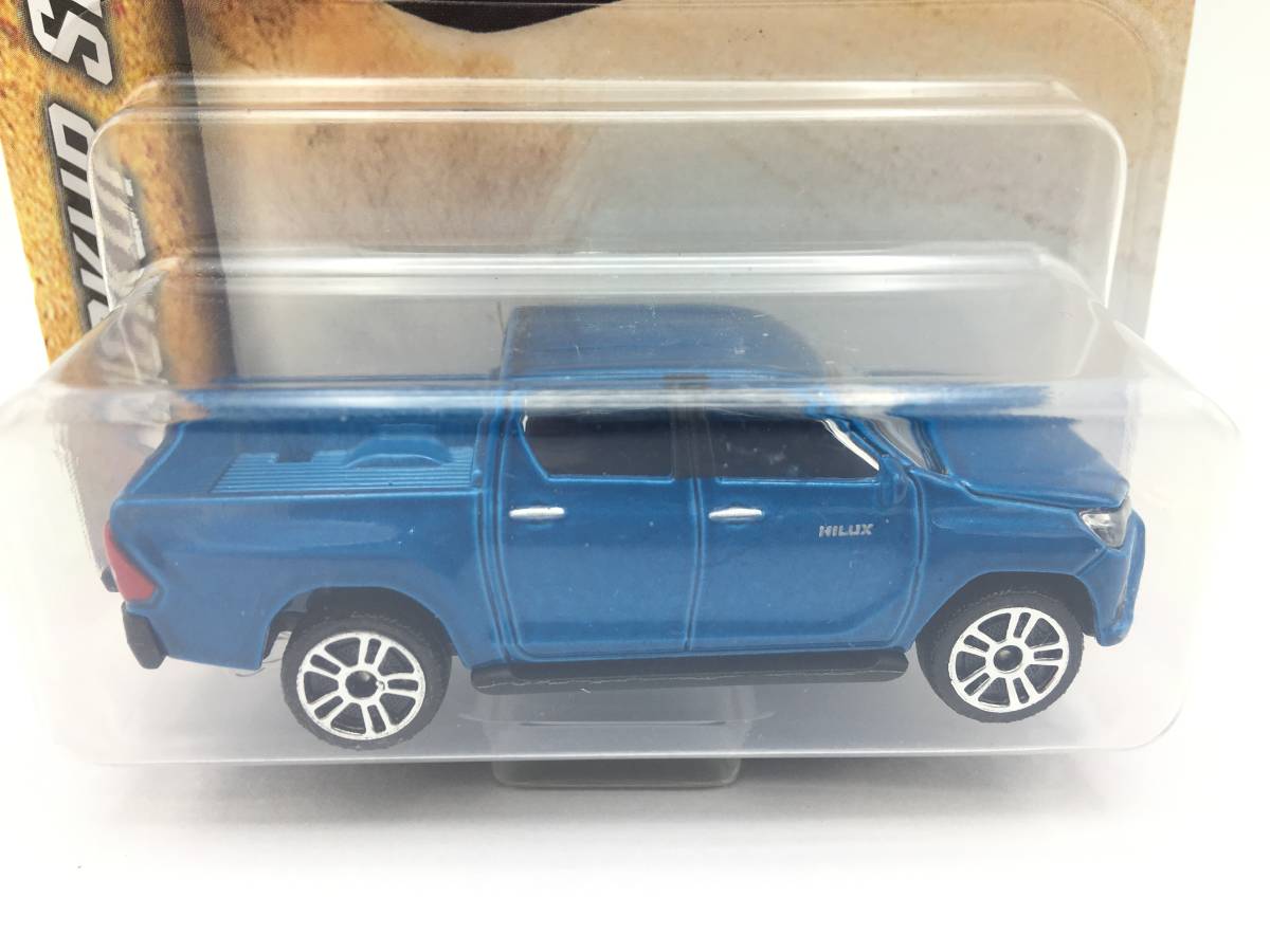 【送料無料】　MAJORETTE　マジョレット　HILUX　REVO　ミニカー　青色　タイ　トヨタ ハイラックス　レボ　ＧＵＮ１２５　ブルー_画像2