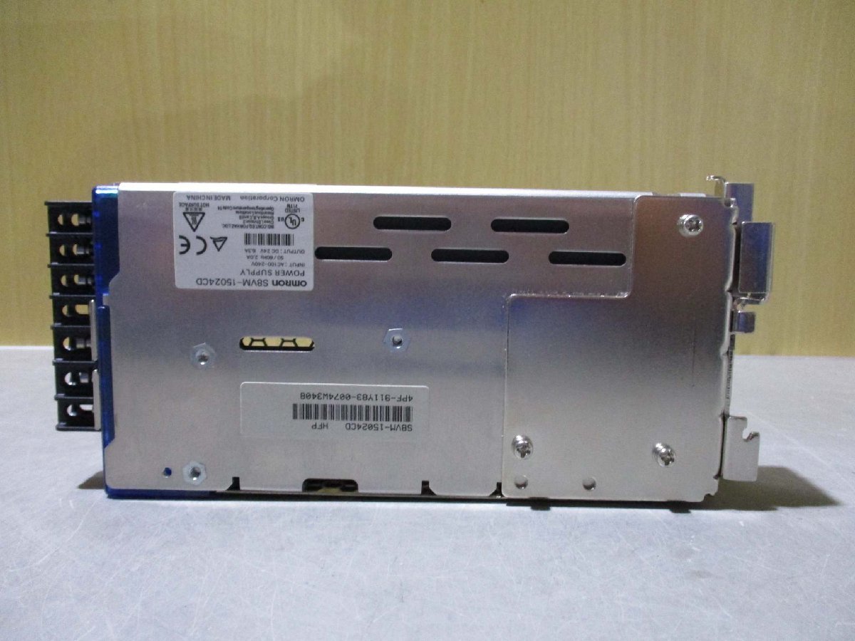 中古 OMRON POWER SUPPLY S8VM-15024CD スイッチング・パワーサプライ DC24V 6.5A(JCAR40810D071)_画像6