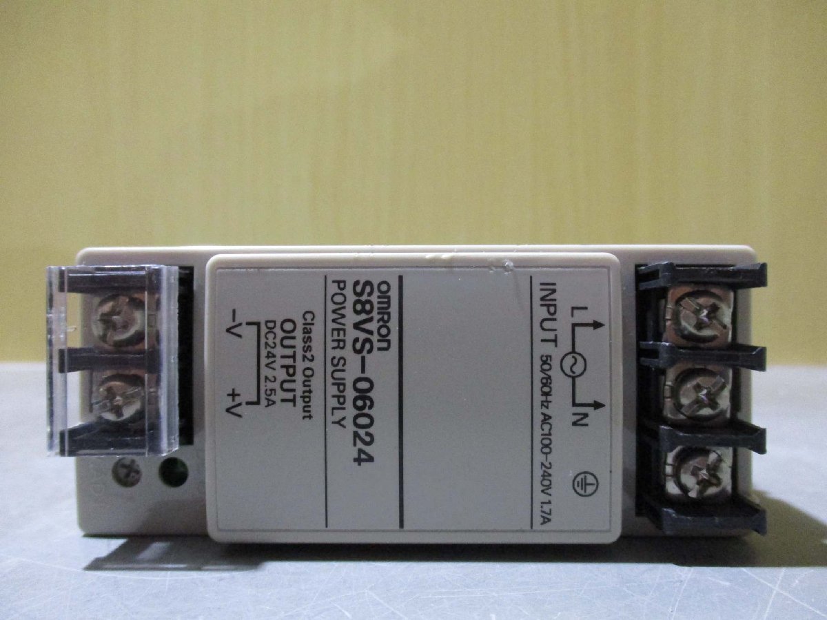 中古 OMRON POWER SUPPLY S8VS-06024/ED2 スイッチングパワーサプライ(JCRR40801B040)_画像3