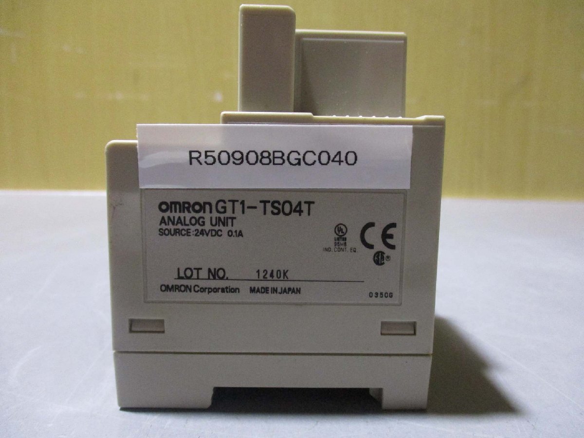中古 OMRON GT1-TS04T マルチプルI/Oターミナル 温度入力ユニット(R50908BGC040)