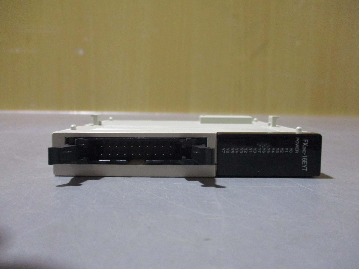 中古 MITSUBISHI PROGRAMMABLE CONTROLLER FX2NC-16EYT 出力増設ブロック 2個(R51002BQC108)_画像6