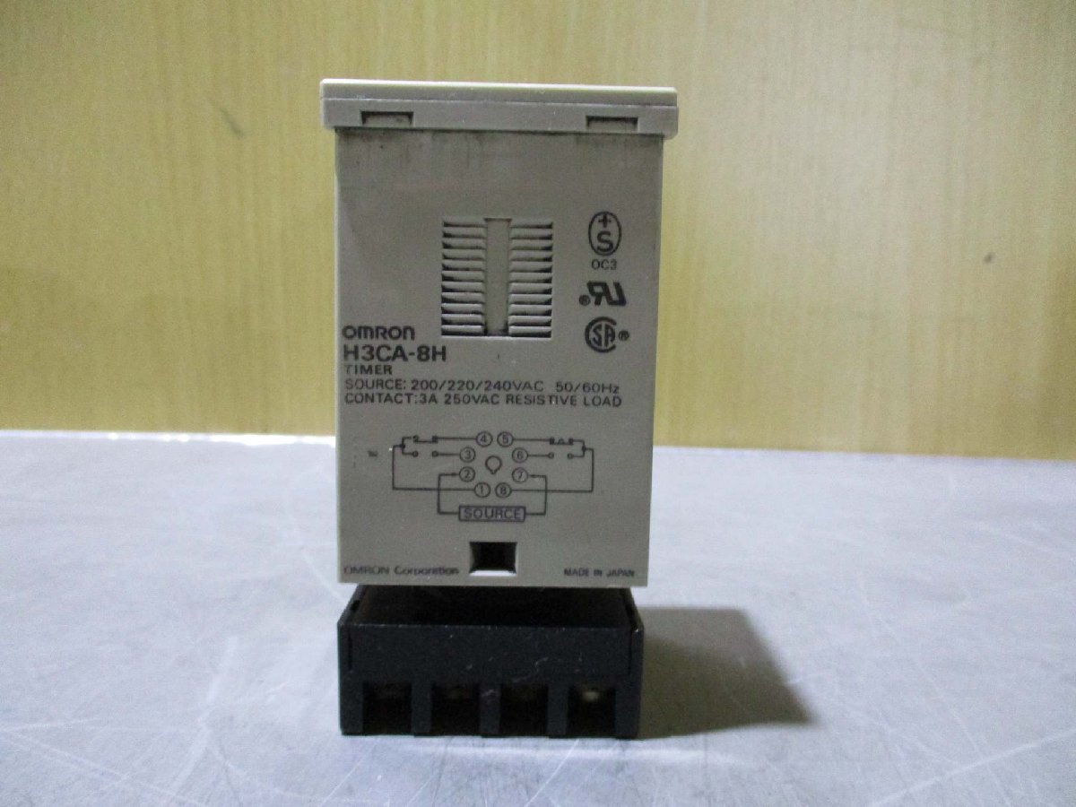 中古 OMRON solid state timer H3CA-8H ソリッドステートタイマ 3個 (JAGR51014C006)_画像3