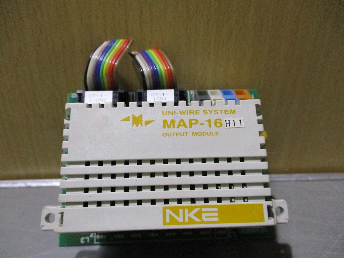 中古 NKE UNI-WIRE SYSTEM OUTPUT MODULE MAP-16 (CAQR51014B037)_画像2