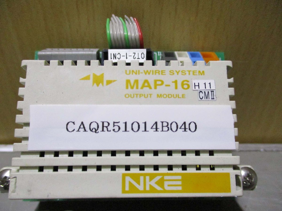 中古 NKE UNI-WIRE SYSTEM OUTPUT MODULE MAP-16 (CAQR51014B040)_画像1