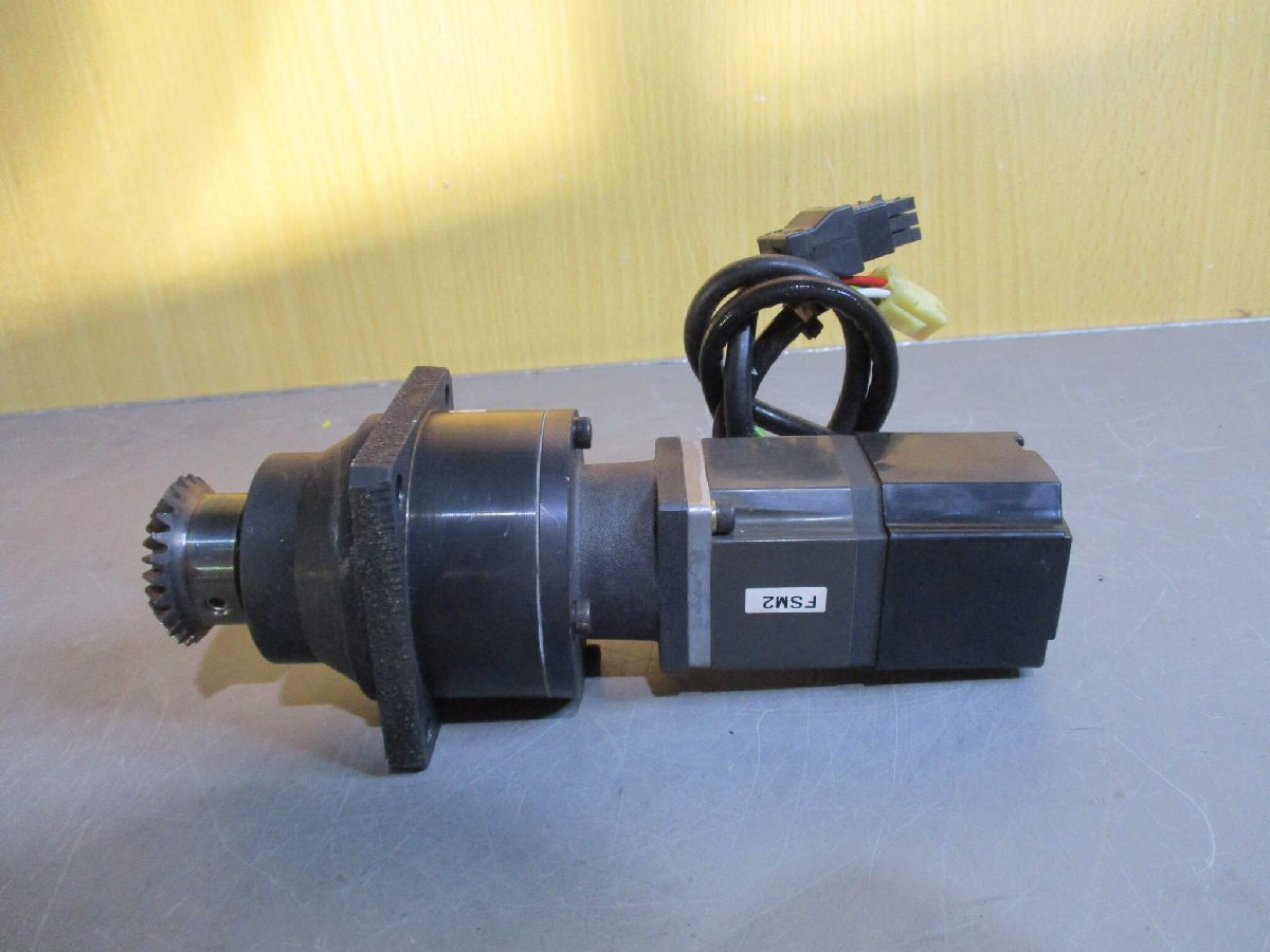 中古 MITSUBISHI AC SERVO MOTOR HC-MF053G2/ANFJ-K10-SV-20 減速機 (KAYR51101C047)_画像5