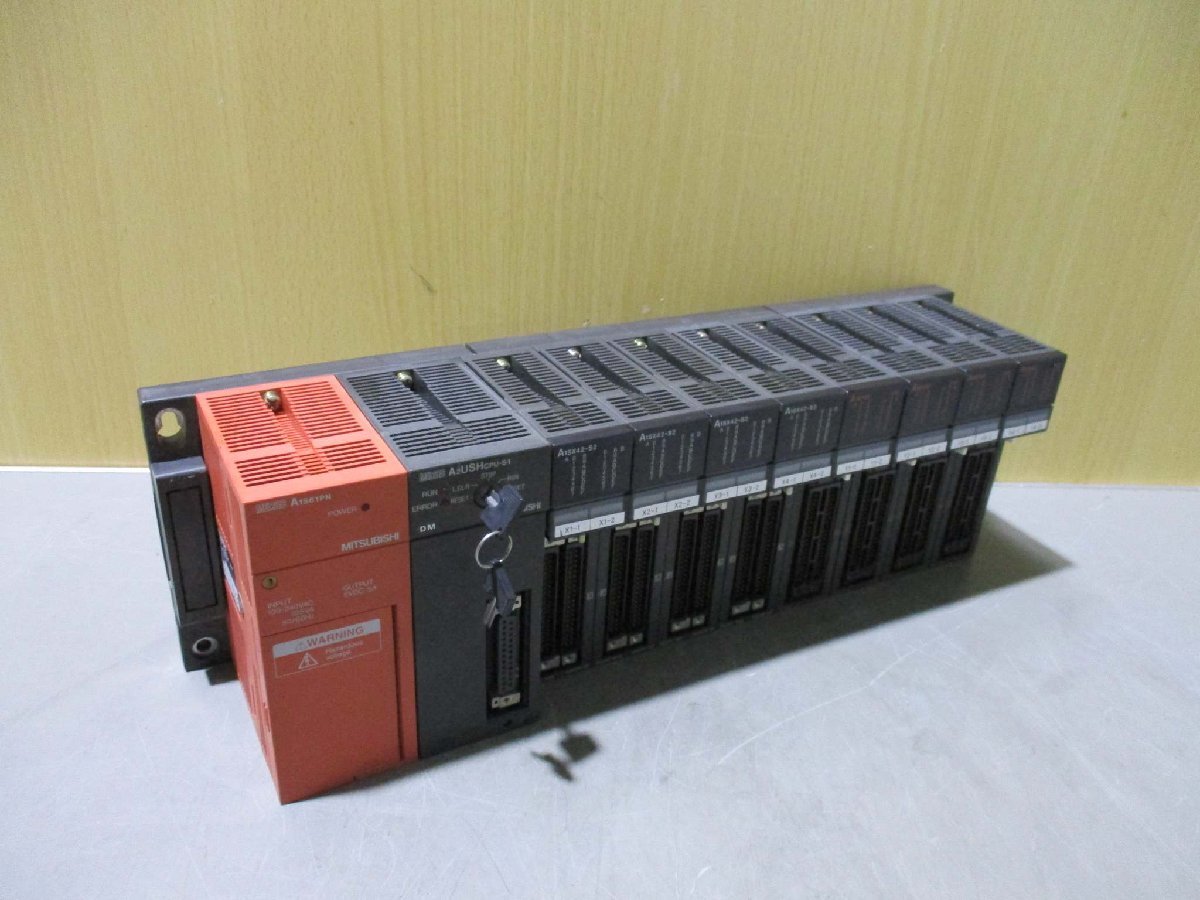 中古 MITSUBISHI A1S61PN/A2USHCPU-S1/A1SX42-S2*4/A1SY42*4 (BAHR51010D002)_画像9