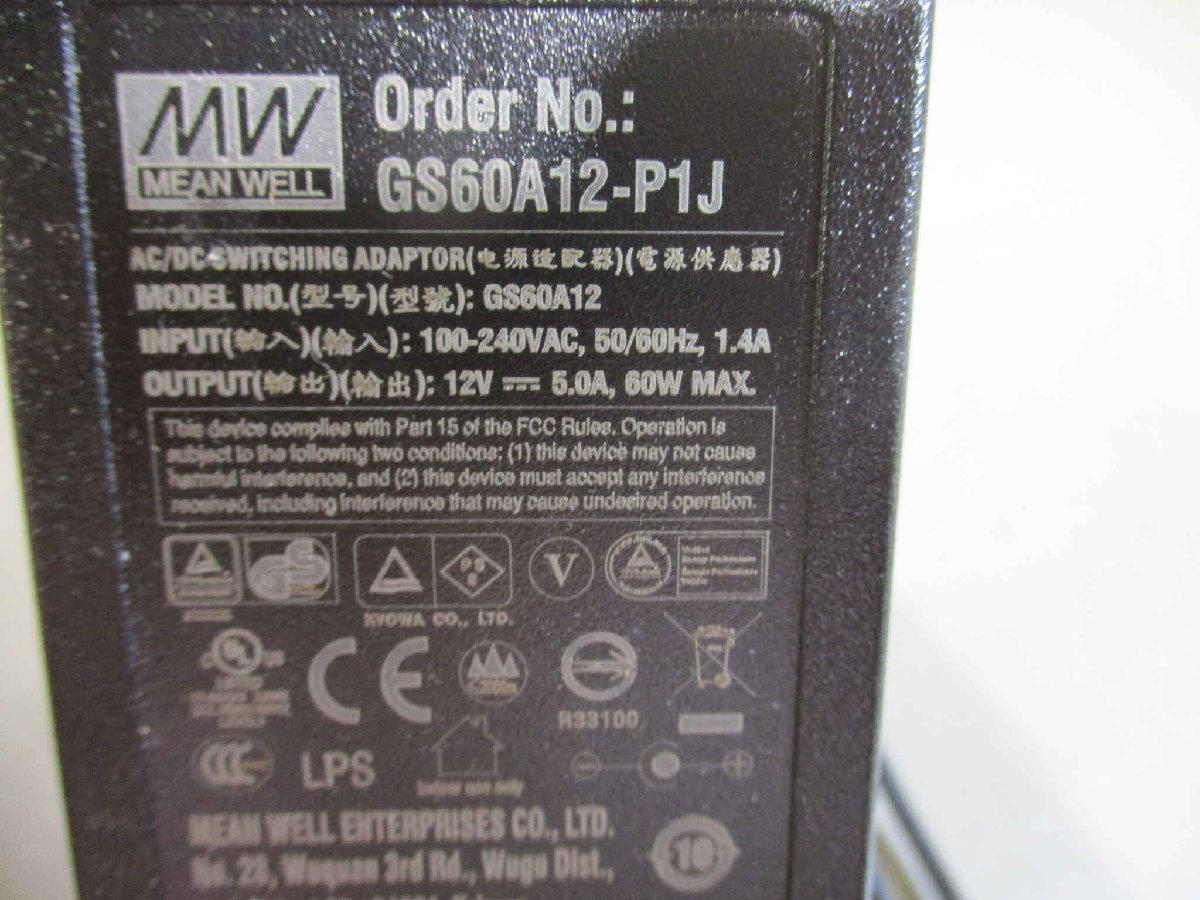 新古 MEAN WELL GS60A12-P1J 3-WIRE LNPUT デスクトップ産業用アダプター (FASR51109C085)_画像7