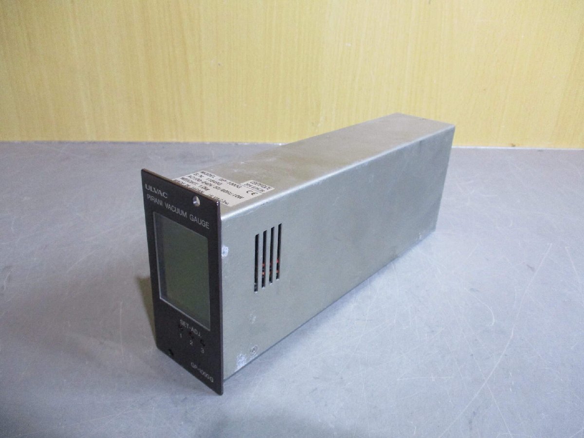 中古 ULVAC PIRANI VACUUM GAUGE GP-1000G デジタル電離真空計 通電OK (MARR51107B038)_画像8