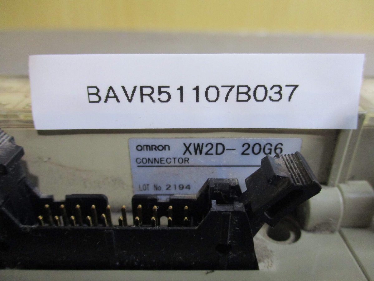 中古 OMRON CONNECTOR XW2D-20G6 コネクタ端子台 3個 (BAVR51107B037)_画像2