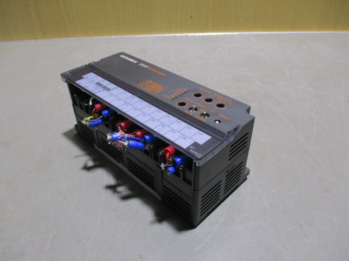 中古 MITSUBISHI CC LINK PT100 INPUT UNIT AJ65BT-64RD3 温度入力ユニット (R51114BPD056)_画像8