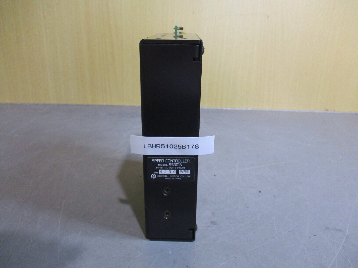 中古 ORIENTA MOTOR SPEED CONTROLLER SS301N スピードコントロール (LBHR51025B178)_画像1