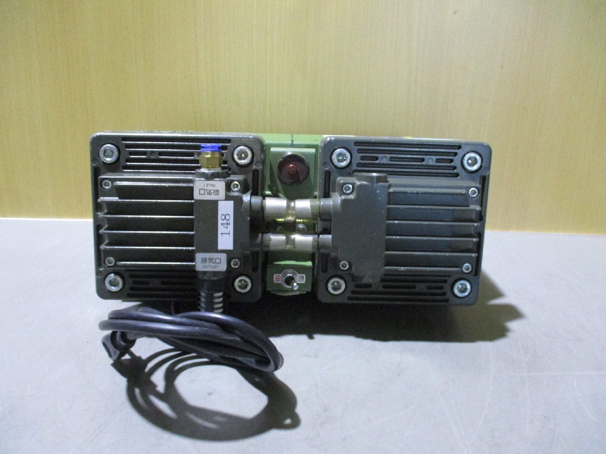 中古 ULVAC DIAPHRAGM VACUUM PUMP DA-120S ダイヤフラム真空ポンプ (MANR51025D012)_画像6