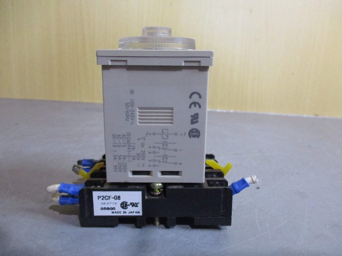 中古 OMRON H3CR-F8 タイマ 100-240VAC (JAGR51028C090)_画像5