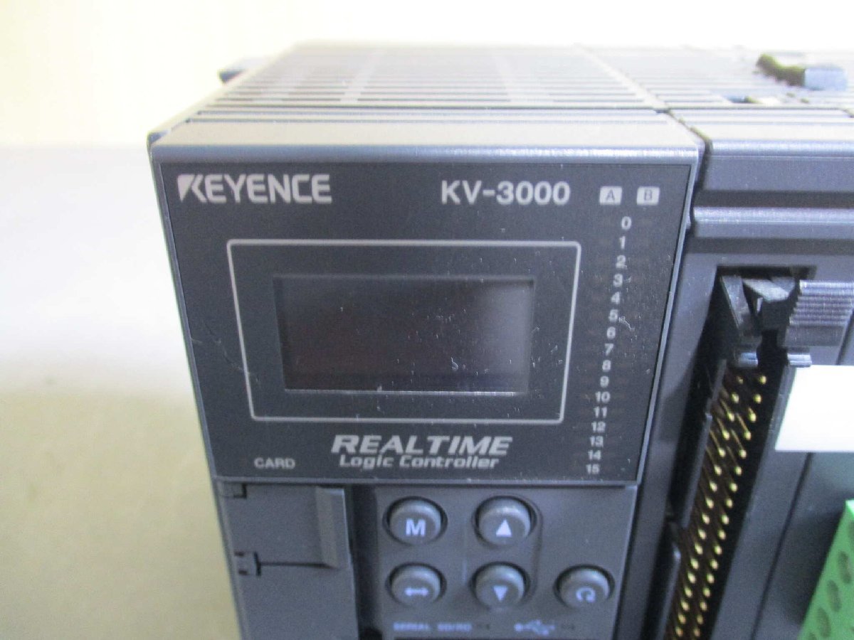 中古 KEYENCE CONTROLLER KV-3000/KV-CL20/KV-L20V/KV-B16XC/KV-B16TC (BAJR51108B147)_画像4