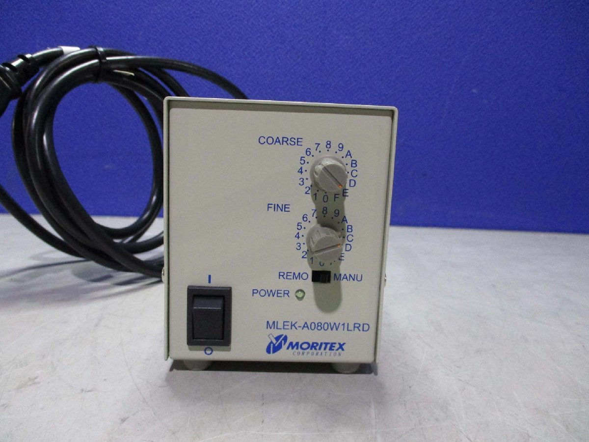 中古MORITEX MLEK-A080W1LRD 専用LEDコントローラ AC100-240V 通電OK(JBGR51009B020)_画像2