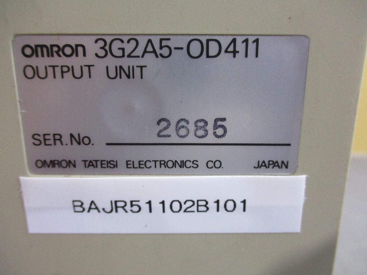 中古 Omron Output Unit 3G2A5-OD411 (BAJR51102B101)_画像2