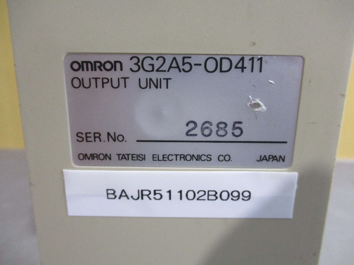 中古 Omron Output Unit 3G2A5-OD411 (BAJR51102B099)_画像2