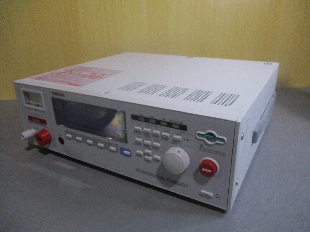 中古 KIKUSUI AC/DC WITHSTANDING VOLTAGE/INSULATION RESISTANCE TESTER TOS9201 200-240V 47-63Hz ＜通電OK＞ (PAAR51129E008)_画像9