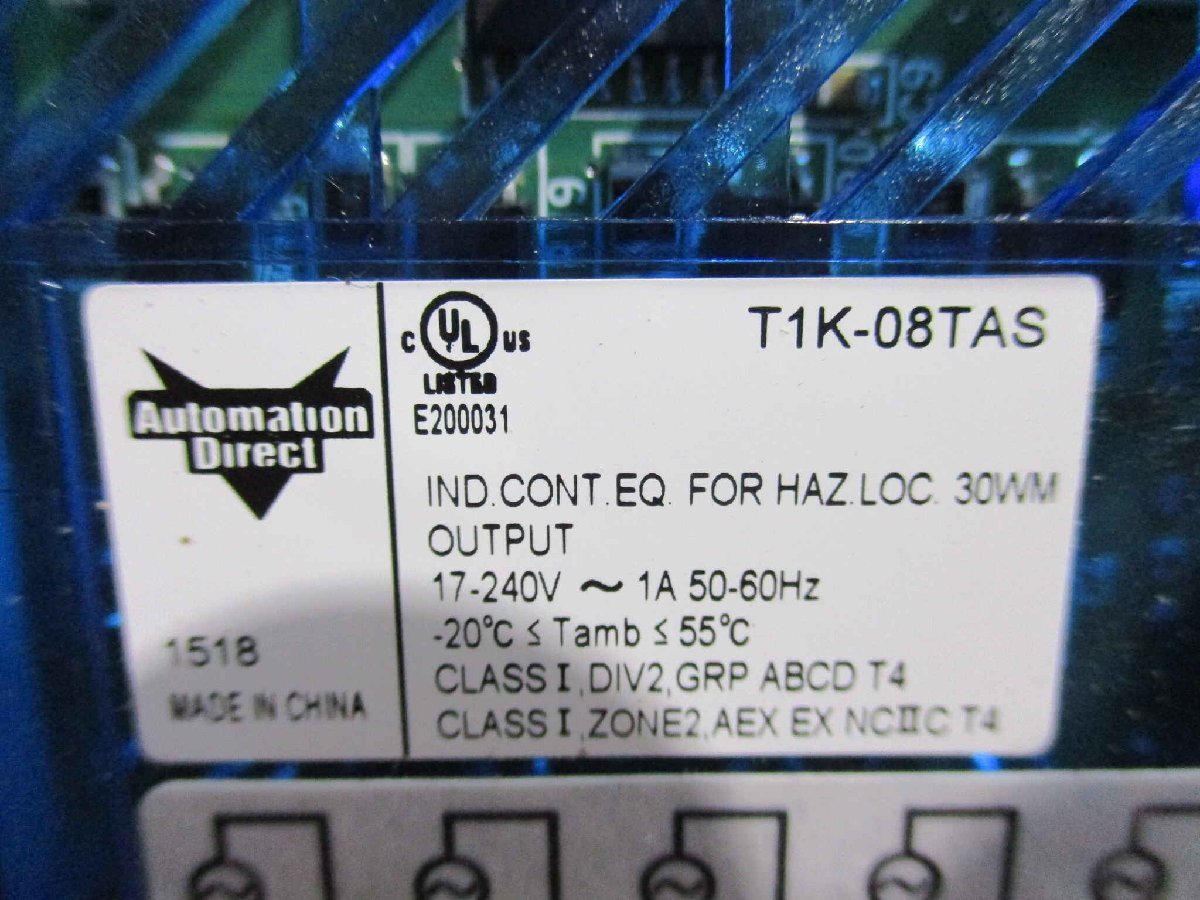 新古 AUTOMATION DIRECT T1K-08TAS Terminator Discrete Output Module (FARR51110B072)_画像5