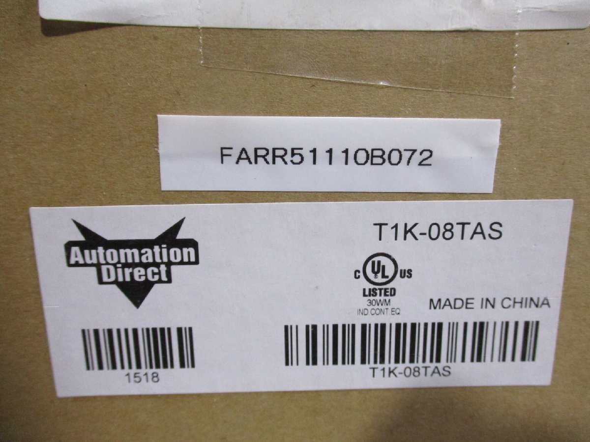 新古 AUTOMATION DIRECT T1K-08TAS Terminator Discrete Output Module (FARR51110B072)_画像2