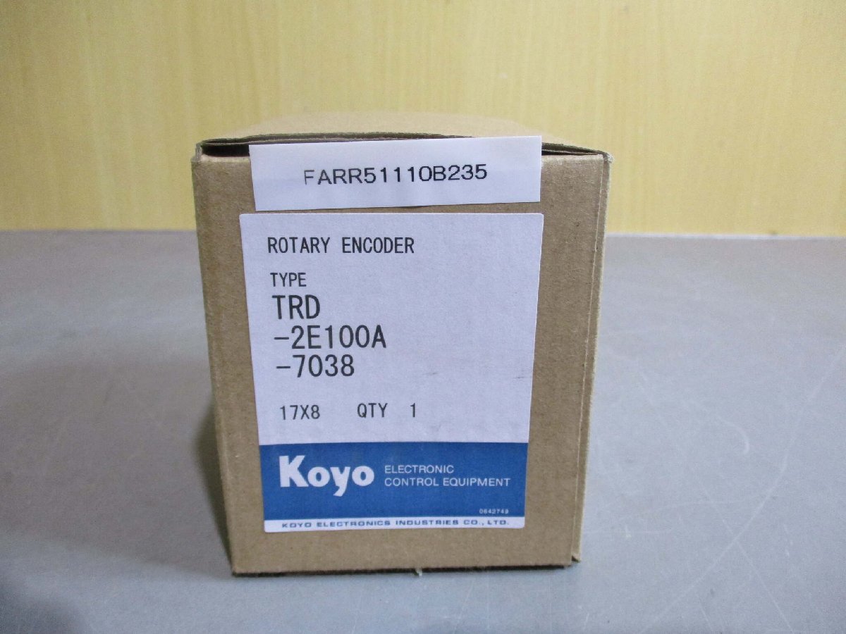 新古 KOYO TRD-2E100A-7038 Rotary Encoder (FARR51110B235)