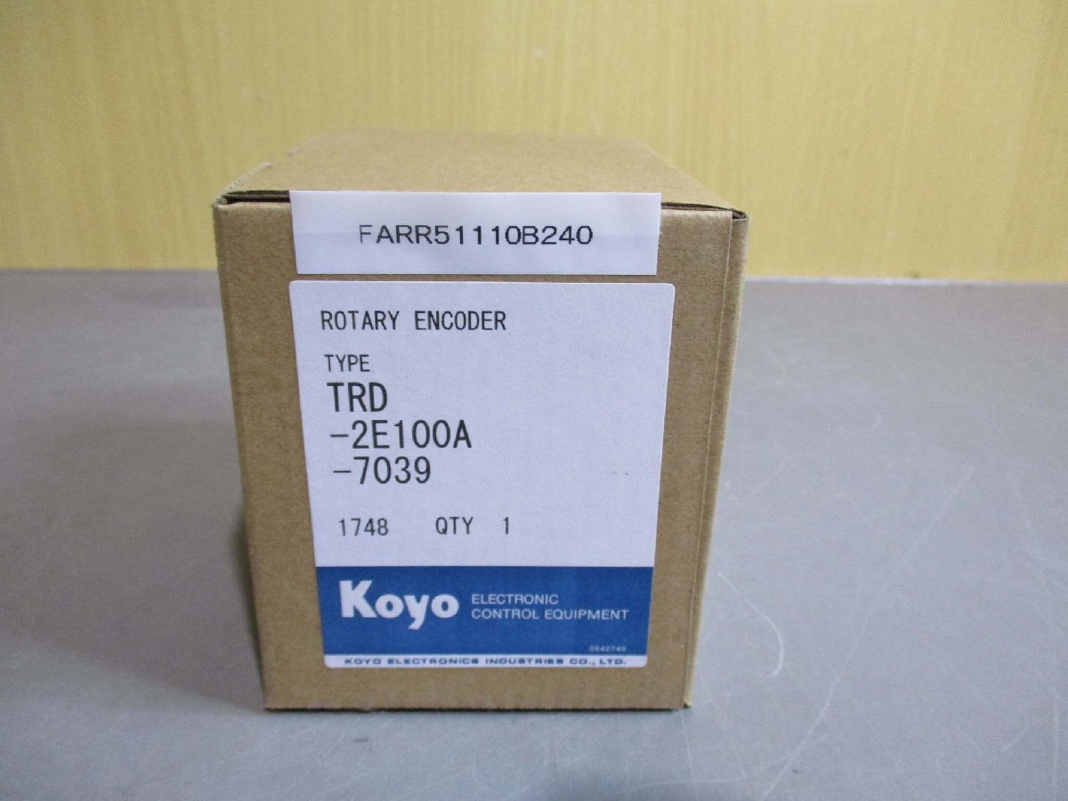 新古 KOYO TRD-2E100A-7039 Rotary Encoder (FARR51110B240)_画像1