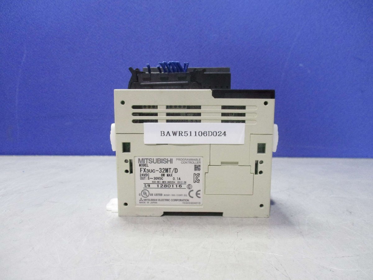 中古MITSUBISHI FX3UC-32MT FX3U-3A-ADP (BAWR51106D024)