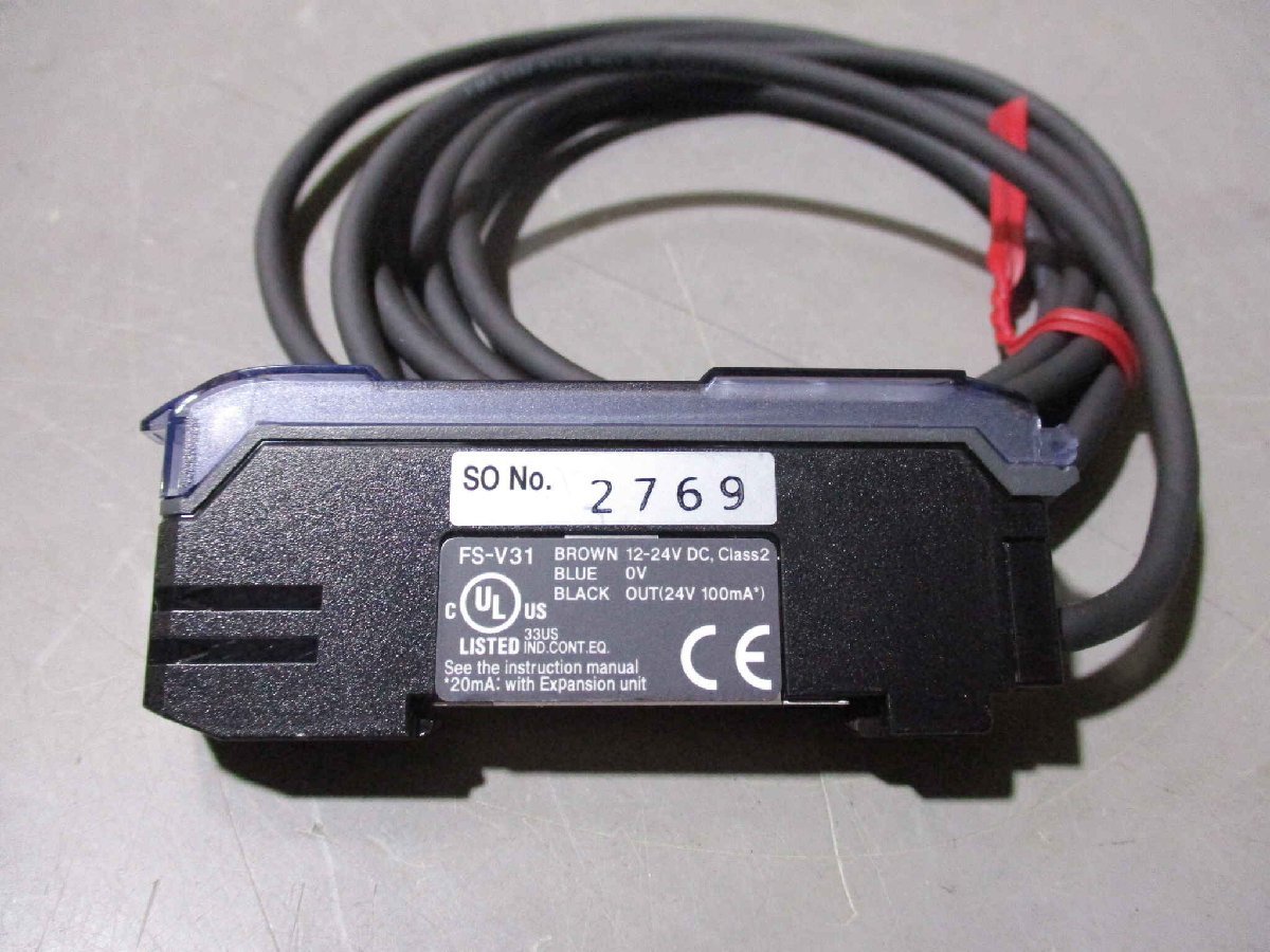 中古KEYENCE FS-V31 ファイバーセンサーアンプ (R51111BAC011)_画像4