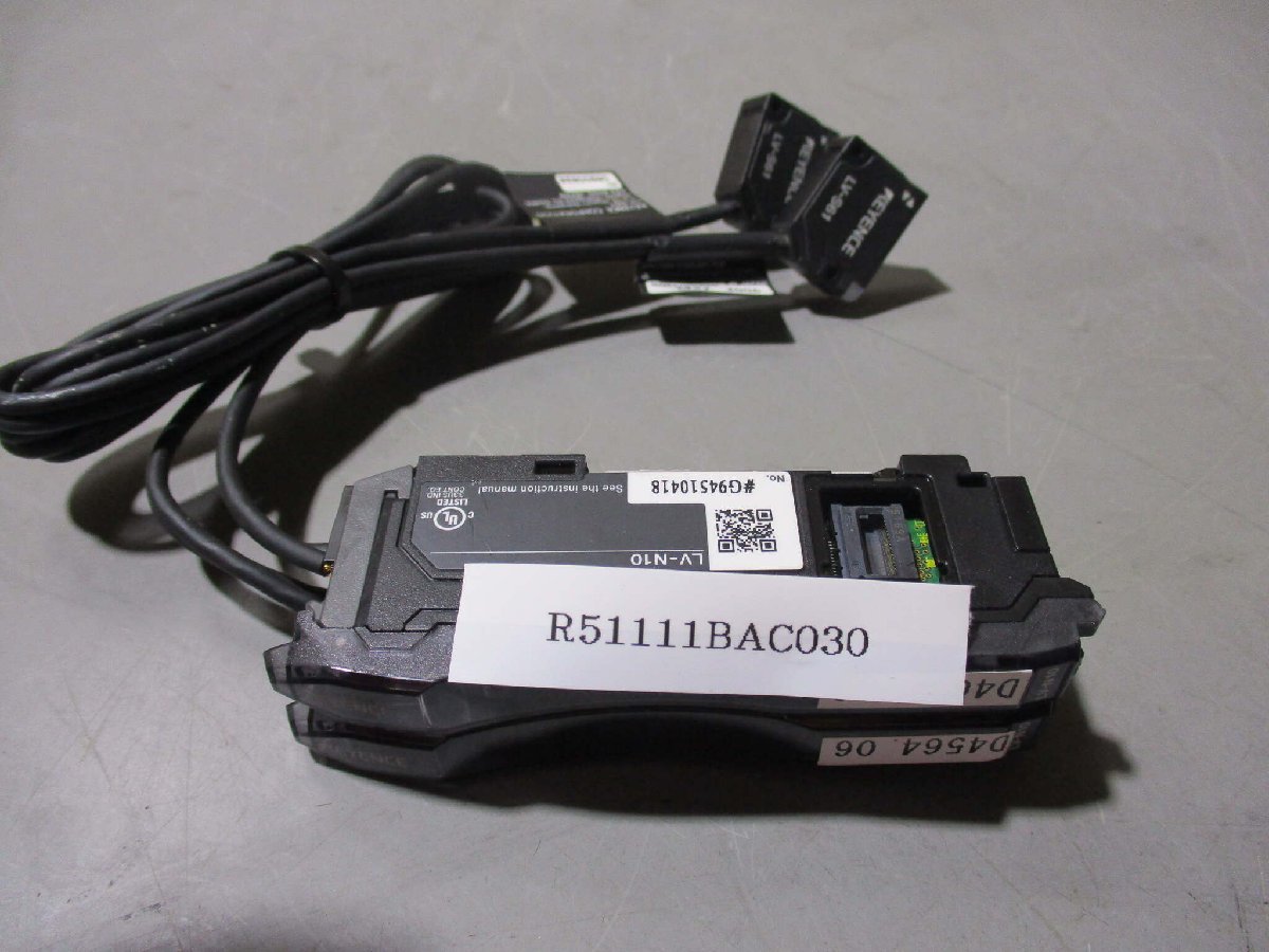 中古Keyence Digitaler Lasersensor LV-N10/LV-S61 2SET(R51111BAC030)_画像1