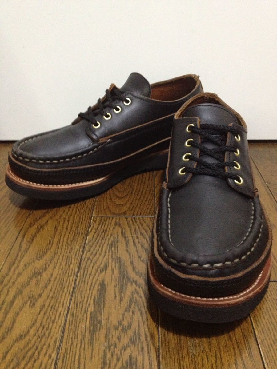 別注 RUSSELL MOCCASIN ラッセルモカシン オックスフォード トリプルヴァンプ ブラック 9E