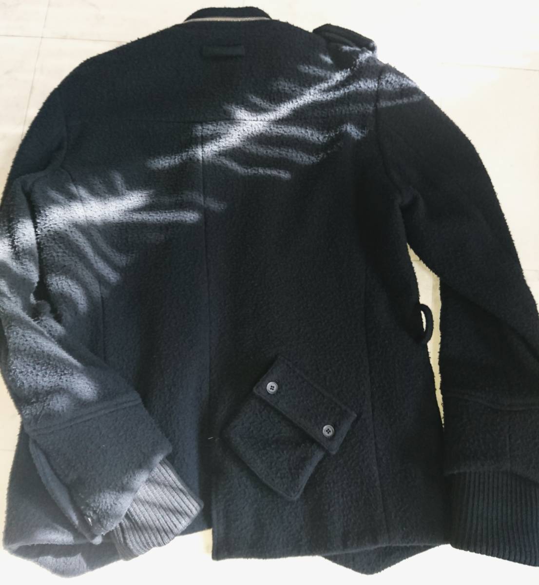 価格78000円 garconshiois ウール縮絨加工アシンメトリーブルゾンジャケット COMME DES GARCONS HOMME PLUS コムサメン コムサイズム_画像5