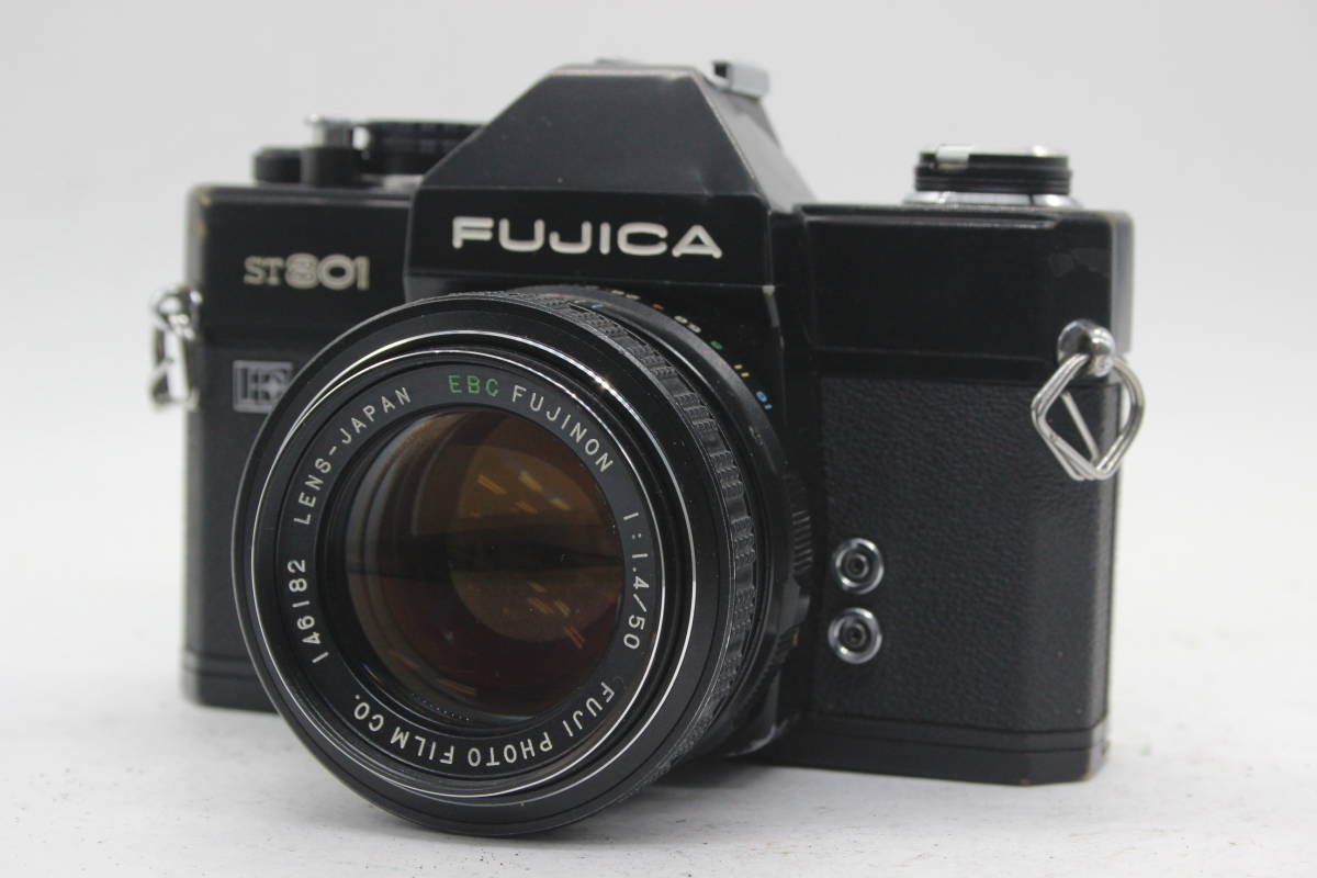 【返品保証】 フジカ FUJICA ST 801 ブラック EBC FUJINON 50mm F1.4 M42マウント ボディレンズセット s4236_画像1