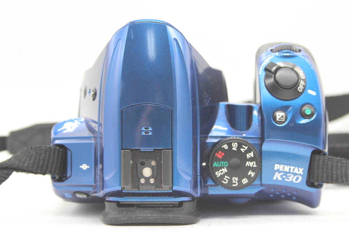 【返品保証】ペンタックス Pentax K30 ブルー smc Pentax-DA 18-135mm F3.5-5.6 バッテリー チャージャー 元箱付き デジタル一眼 s4470_画像7