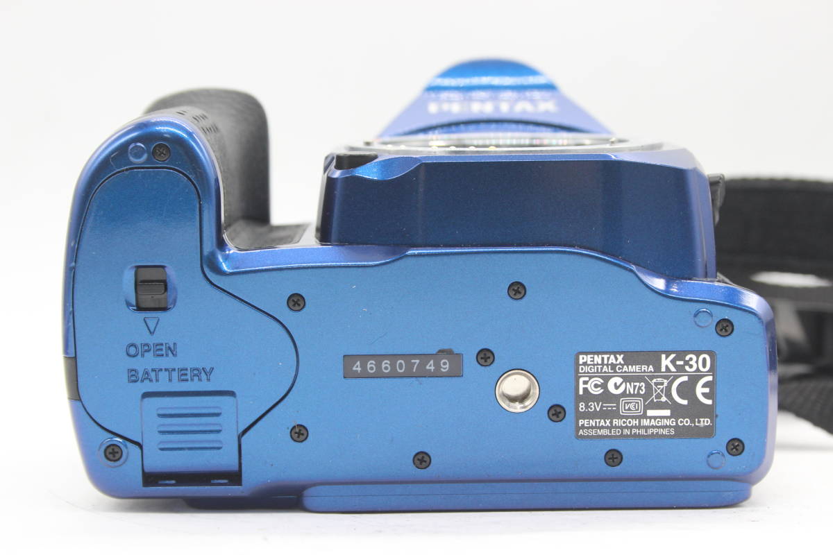 【返品保証】ペンタックス Pentax K30 ブルー smc Pentax-DA 18-135mm F3.5-5.6 バッテリー チャージャー 元箱付き デジタル一眼 s4470_画像8