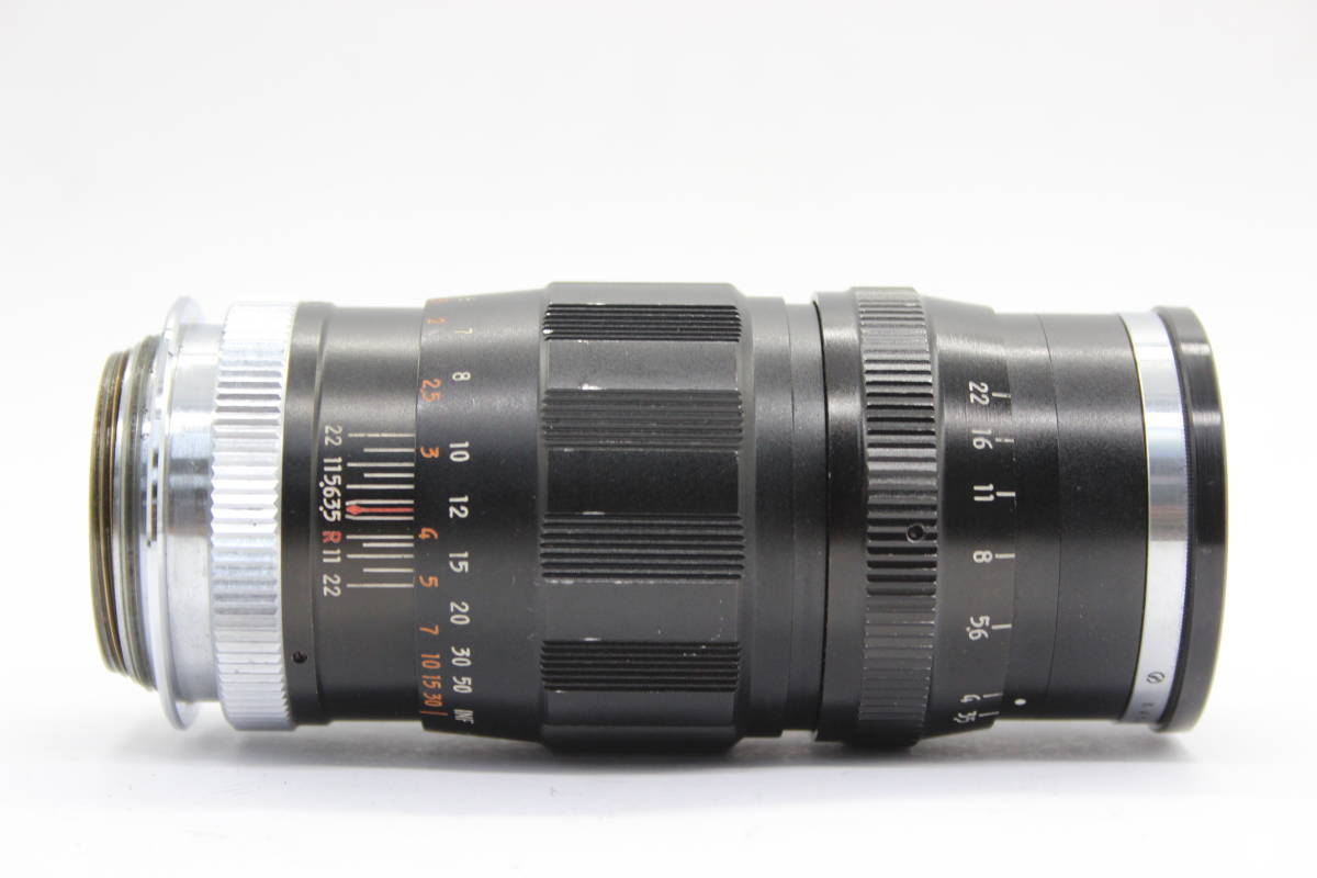 【返品保証】 コムラ Komura- Sankyo Koki 105mm F3.5 フード付き Lマウント レンズ s4486_画像3