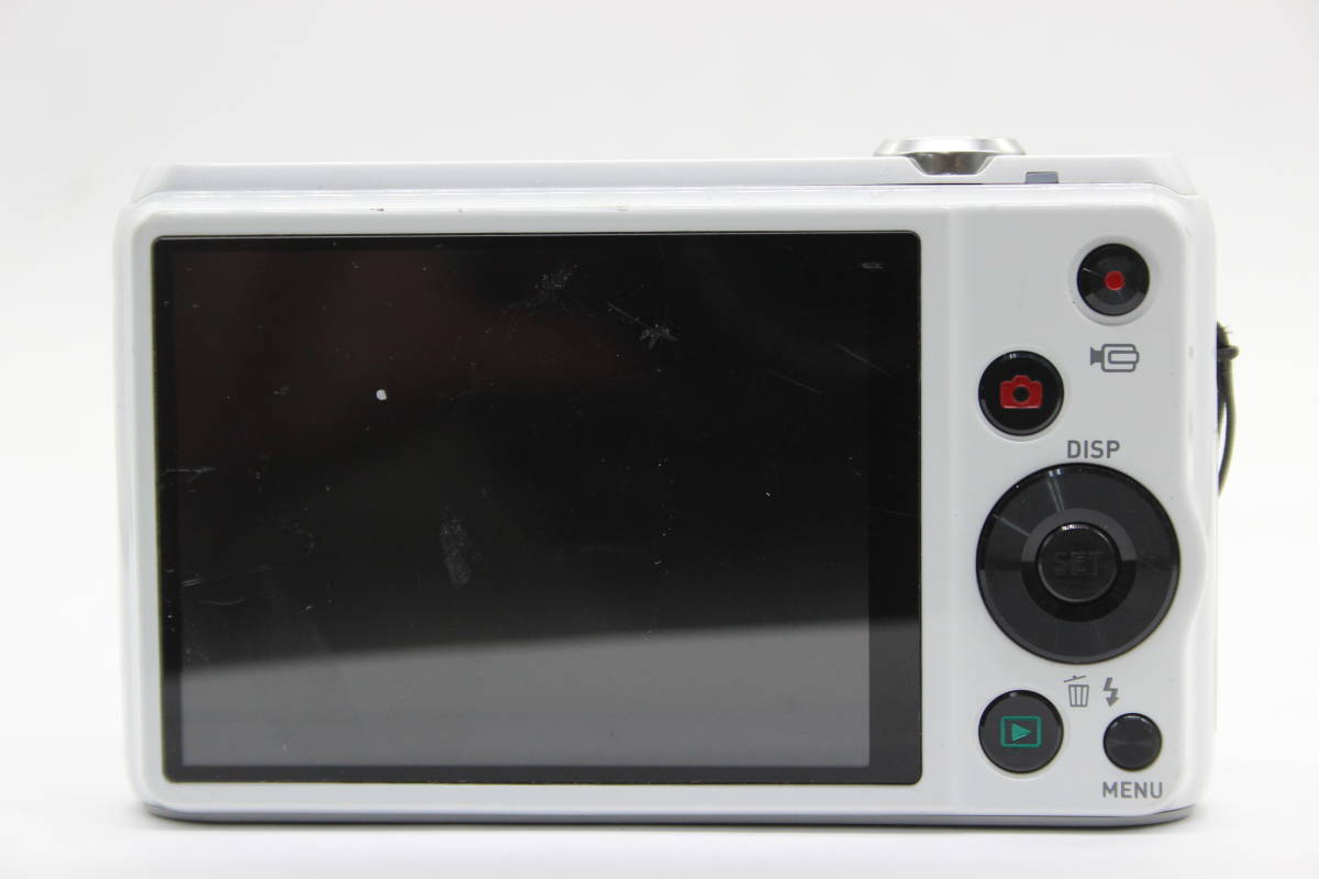 【返品保証】 カシオ Casio Exilim EX-ZR20 ホワイト 25mm Wide 8x バッテリー付き コンパクトデジタルカメラ s4682_画像4
