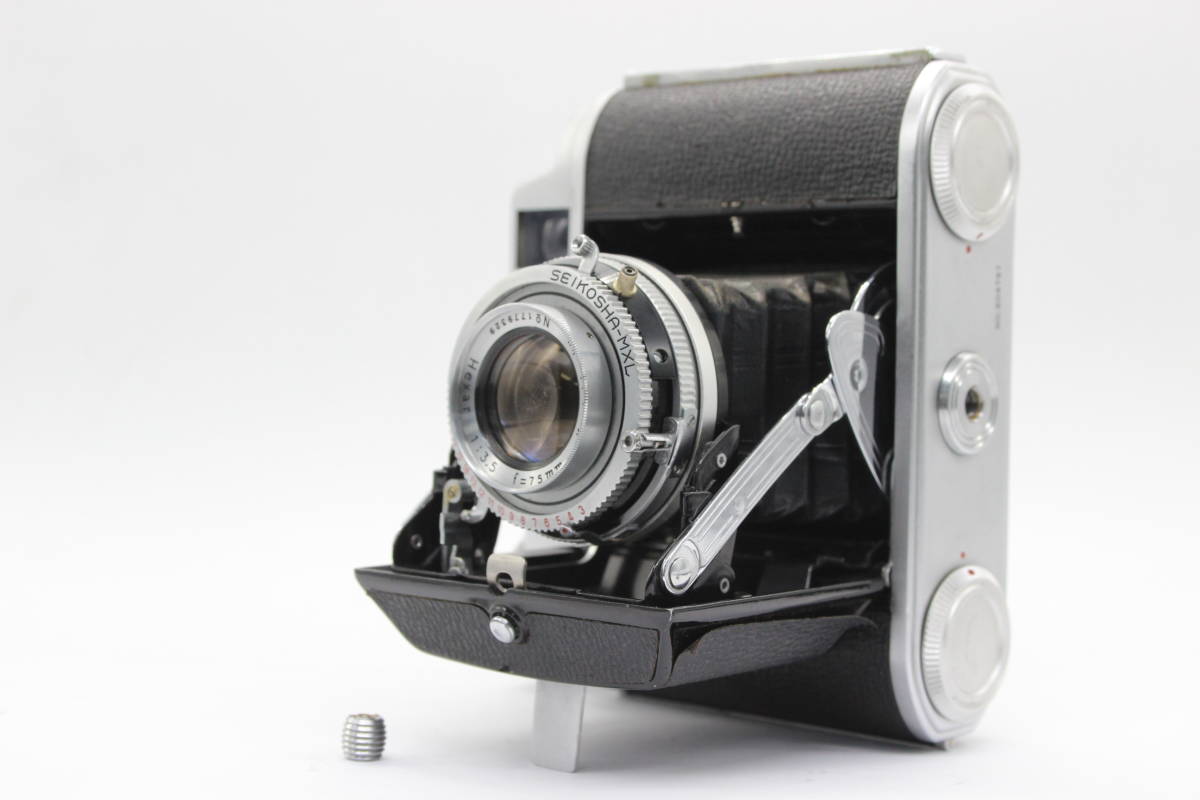 訳あり品】 パール Pearl IV Konishiroku hexar 75mm F3.5 蛇腹 訳あり品】 パール Pearl IV Konishiroku hexar 75mm F3.5 蛇腹
