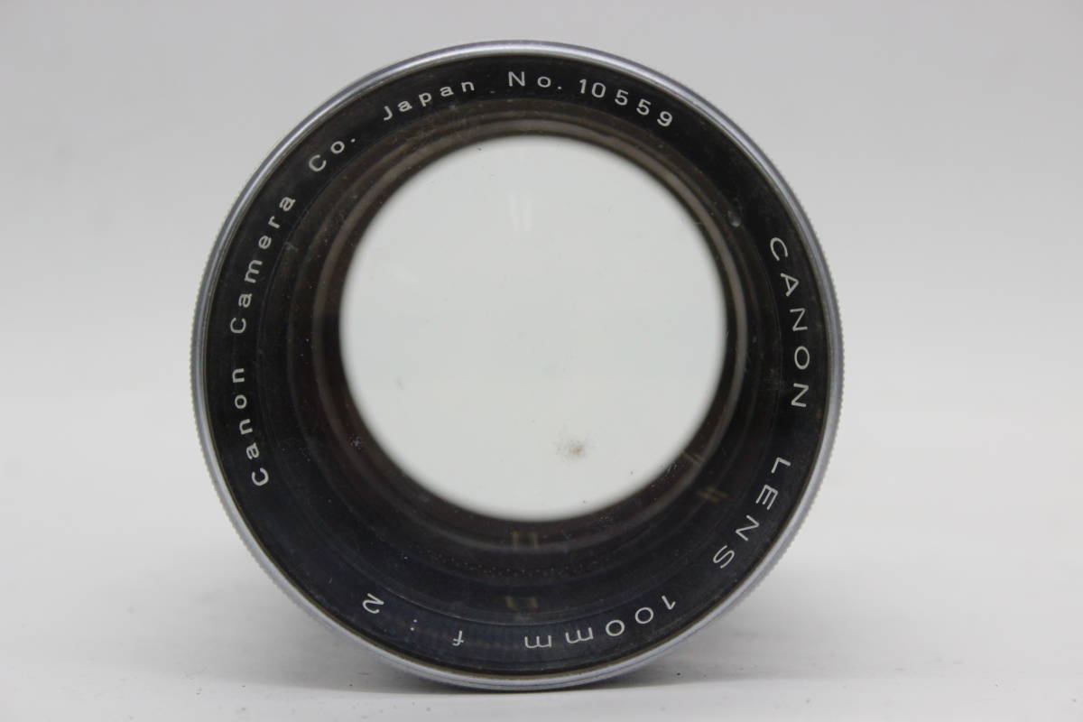 返品保証】 キャノン Canon Lens 100mm F2 ライカLマウント 返品保証】 キャノン Canon Lens 100mm F2 ライカLマウント